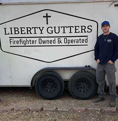 Liberty Gutter Truck With Team Mamber
